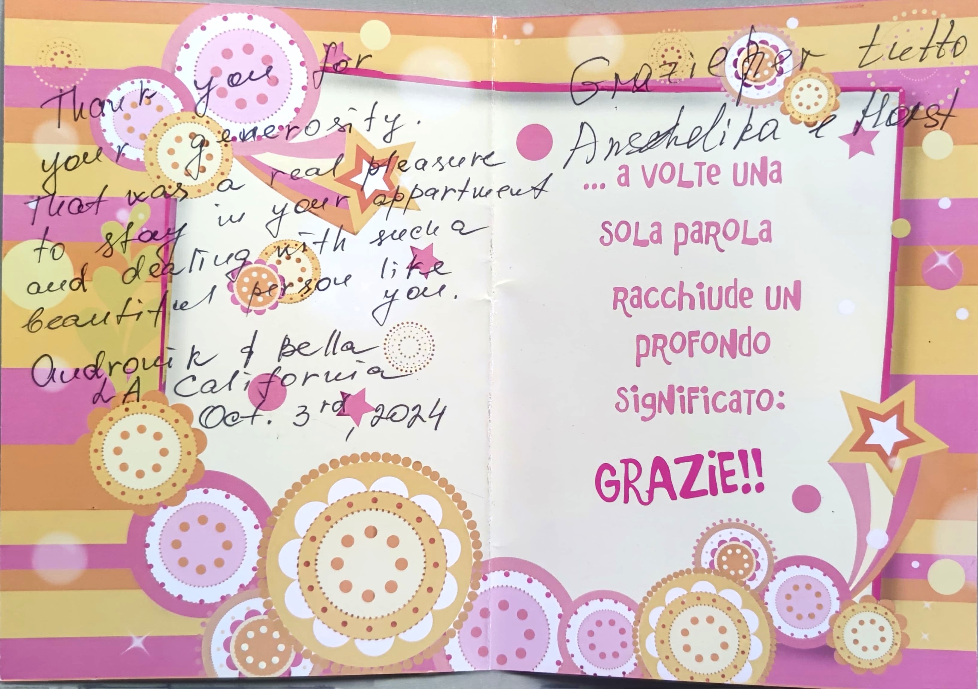 Card Ospiti Ottobre 2024!